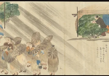 Illustrations de la production du thé Uji