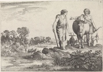 Argus demande à Mercure de rester avec lui (Mercure et Argus)