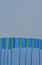 Rayures bleues et vertes modernes