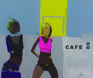 Une scène café très animée