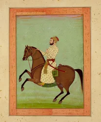 Un noble moghol à cheval, c.1790, du Grand Album Clive