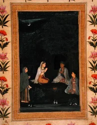 Dame visitant un ashram la nuit, du petit album Clive