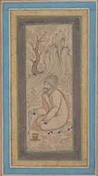 Homme avec des chapelets, milieu du 17e siècle