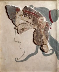 Art mycénien : tête féminine
