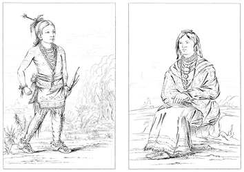 Amérindiens, frontière nord-ouest, 1841