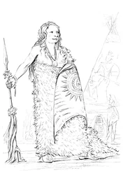 Fumée, chef de la tribu Ponca, 1841