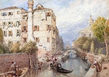 Un canal latéral à Venise