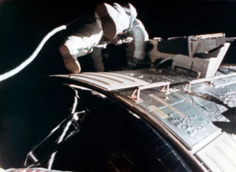 Alfred M. Worden pendant la mission lunaire Apollo 15, 1971