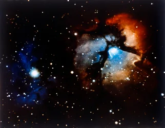 Nébuleuse Trifide dans la constellation du Sagittaire