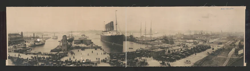 Le Lusitania à la fin du voyage record
