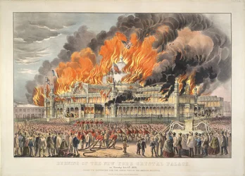 Incendie du Crystal Palace de New York le mardi 5 octobre 1858