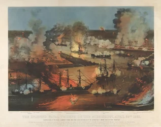 Le splendide triomphe naval sur le Mississippi, 24 avril