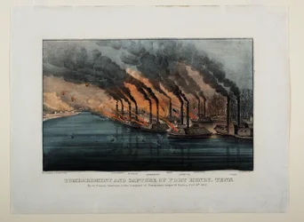 Bombardement et capture de Fort Henry, Tennessee, vers 1862