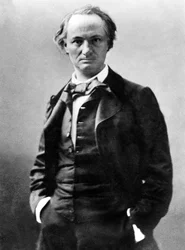 Charles Baudelaire (1821-1867) poète français, photo par Gaspard Félix Tournachon alias Félix Nadar (1820-1910) c. 1858