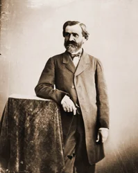 Portrait de Giuseppe Verdi, musicien 1813-1901 (photo)