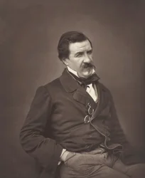 Champfleury né Jules François Felix Fleury-Husson, critique et romancier français, 1821-1889, vers 1855