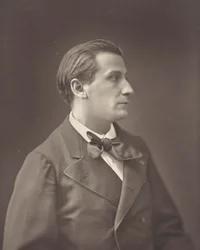François Coppée, poète et romancier français, 1842-1908, vers 1876