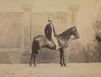 Homme à cheval, vers 1860s
