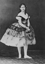 Maria Surovshchikova-Petipa, danseuse de ballet russe, vers 1861