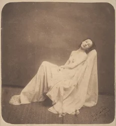 [Modèle assis, partiellement drapé], 1856-59
