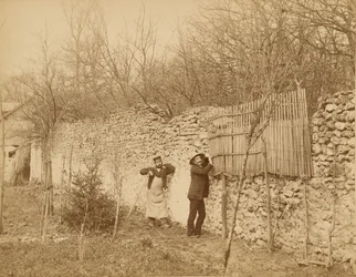 Ermitage de Sénart, un jardinier et Jules Belaube