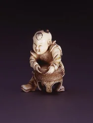 Netsuke, représentant un karako, vers 1830