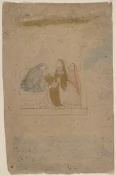 Une dame avec des assistants