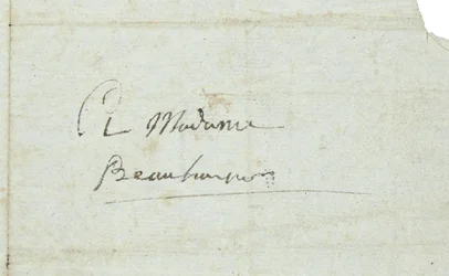 Lettre à Joséphine de Beauharnais