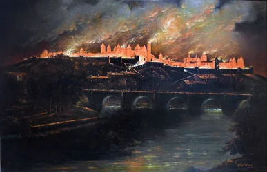 Éclatement dans la ville de Carcassonne
