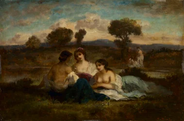 Les Baigneuses, après 1847 (huile sur bois)