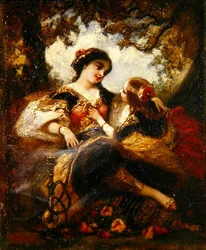 Mère et enfant turcs, vers 1844-60
