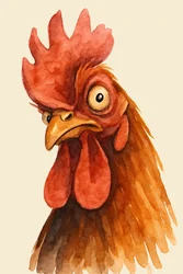 Le coq anxieux