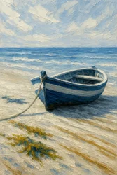 La plage de Serene Blue Boat