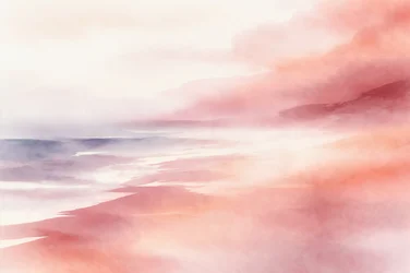 Paysage brumeux et serein