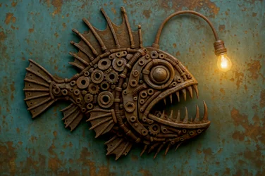 Lampe « Lotte » de style steampunk