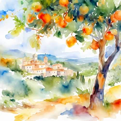 Le village des orangers de Toscane