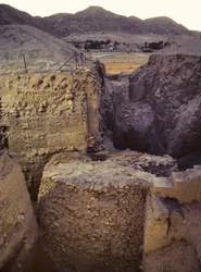 Tranchée sur le site archéologique néolithique de Jéricho