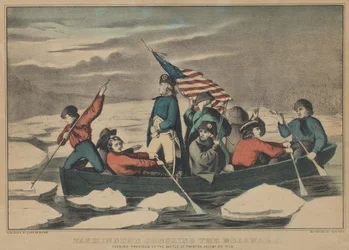 Washington traversant le Delaware - La veille de la bataille de Trenton, décembre, 1857-71
