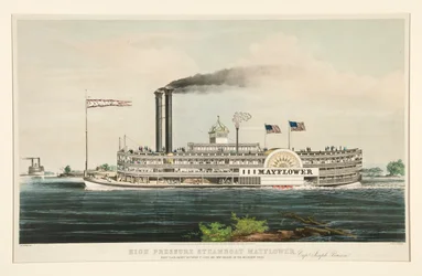 Bateau à vapeur à haute pression