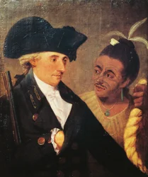 Portrait du capitaine Charles Clerke, capitaine anglais et compagnon de voyage de James Cook. Peinture de Nathaniel Dance-Holland