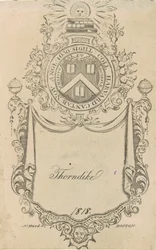 Ex-libris du Harvard College avec le sceau Christo et Ecclesiæ