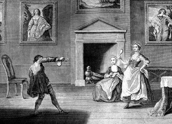 Raquette et volant, 1743.