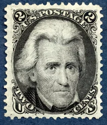 2c Andrew Jackson réédition unique, 1875