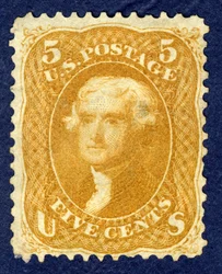 5c Jefferson unique, 1861