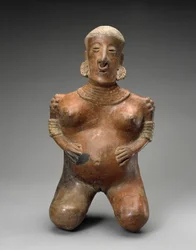 Femme enceinte agenouillée, 300 av. J.-C.-300 apr. J.-C.