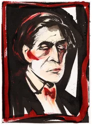 Alban Berg, 2025 (encre sur papier aquarelle)