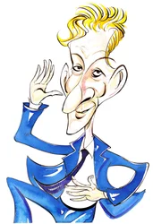 Danny Kaye - caricature en couleur