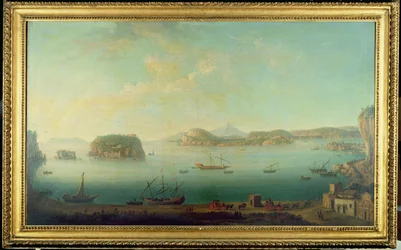 Vue sur la Côte près de Naples avec les Îles de Nisida, Procida, Ischia et Capri, vers 1780