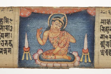 Bodhisattva assis, du Gandavyuha