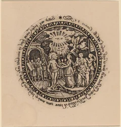 Christ triomphant avec prophètes et saints